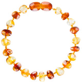 New Arrival - Baby Baltic Amber teething necklace and Bracelet - Cognac and lemon
