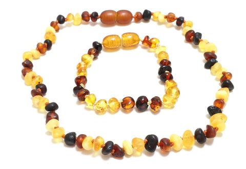 Amber Necklace and Bracelet