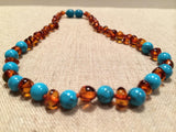 Amber teething necklace