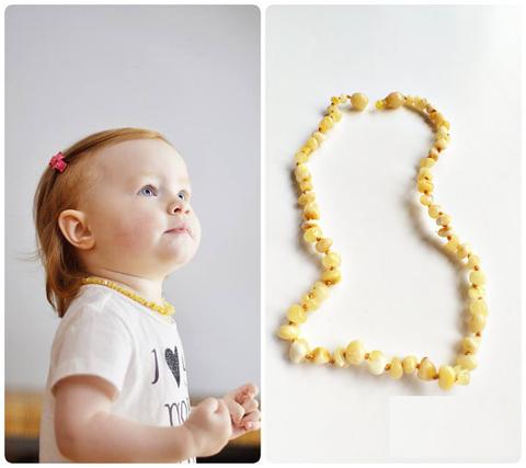 Butter Baltic Amber teething Necklace Baby shower gift – My Cutie Pie