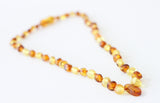 Baby Honey lemon Pendant bead Baltic Amber teething necklace | Free Shipping