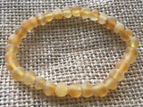 New Elastic Unpolished Honey Amber Anklet