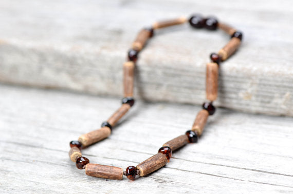 New Arrival - HAZELWOOD Cognac Baltic Amber Necklace - For Baby