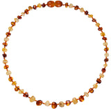 New Arrival - Baby Baltic Amber teething necklace and Bracelet - Cognac and lemon