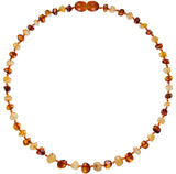 Baby Baltic Amber teething necklace - Cognac and lemon