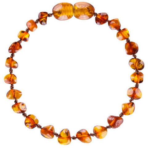 Cognac Amber teething Anklet 