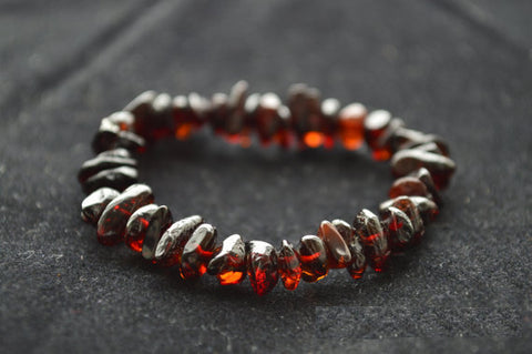 Baby Nuggets Cherry Baltic Amber Teething Bracelet