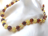 Gorgeous Adult Butter & Cognac Baltic Amber Necklace