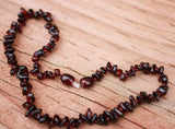 pomegranate Baltic Amber Necklace