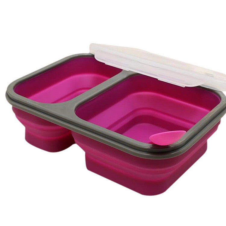 1pc Silicone Lunch Box, Modern Foldable Lunch Box For Office Work School