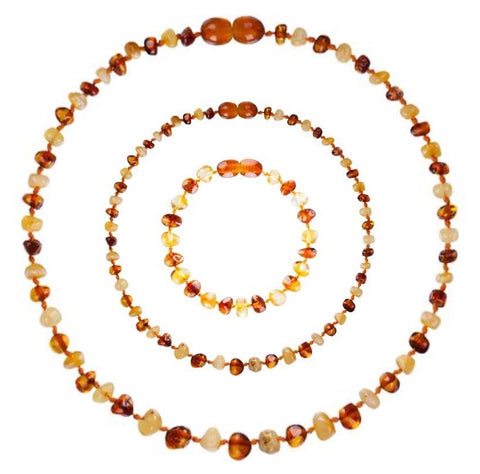 Gorgeous Adult Butter & Cognac Baltic Amber Necklace