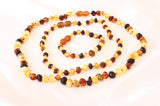 Set of Amber Teething Necklace and Bracelet