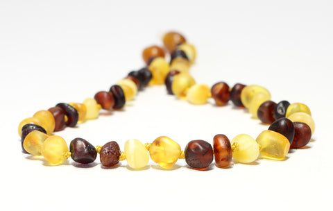 Unpolished Amber Teething necklace