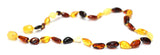 Multi Four Baltic Amber Teething Beads