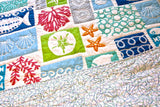 Ocean Blue Preimum Handmade 100% Cotton Baby Quilt