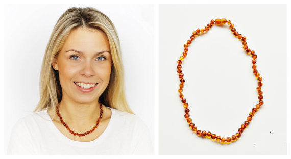 Gorgeous Adult Cognac Baltic Amber Necklace