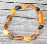 New Multi Four Beans Baby Baltic Amber teething Bracelet