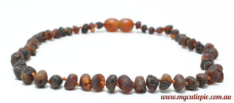 Unpolished Amber Teething necklace