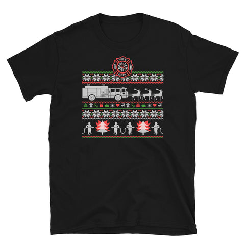 Fire Fighter Department - Ugly T-shirt Short-Sleeve Unisex T-Shirt