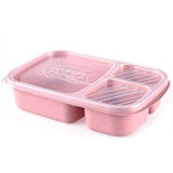 Wheat Straw Lunch Box Bento Box Japanese Style Students 4-box Containers for Food Microwave Office Workers Food Box Fruits Case