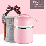 Japanese Thermal Lunch Stainless Steel Box