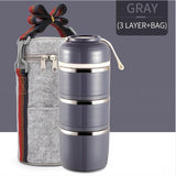 Japanese Thermal Lunch Stainless Steel Box