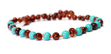 New Arrival | Baby Boy Baltic Cognac with turquoise Blue quartz.