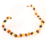 Unpolished amber for baby tething